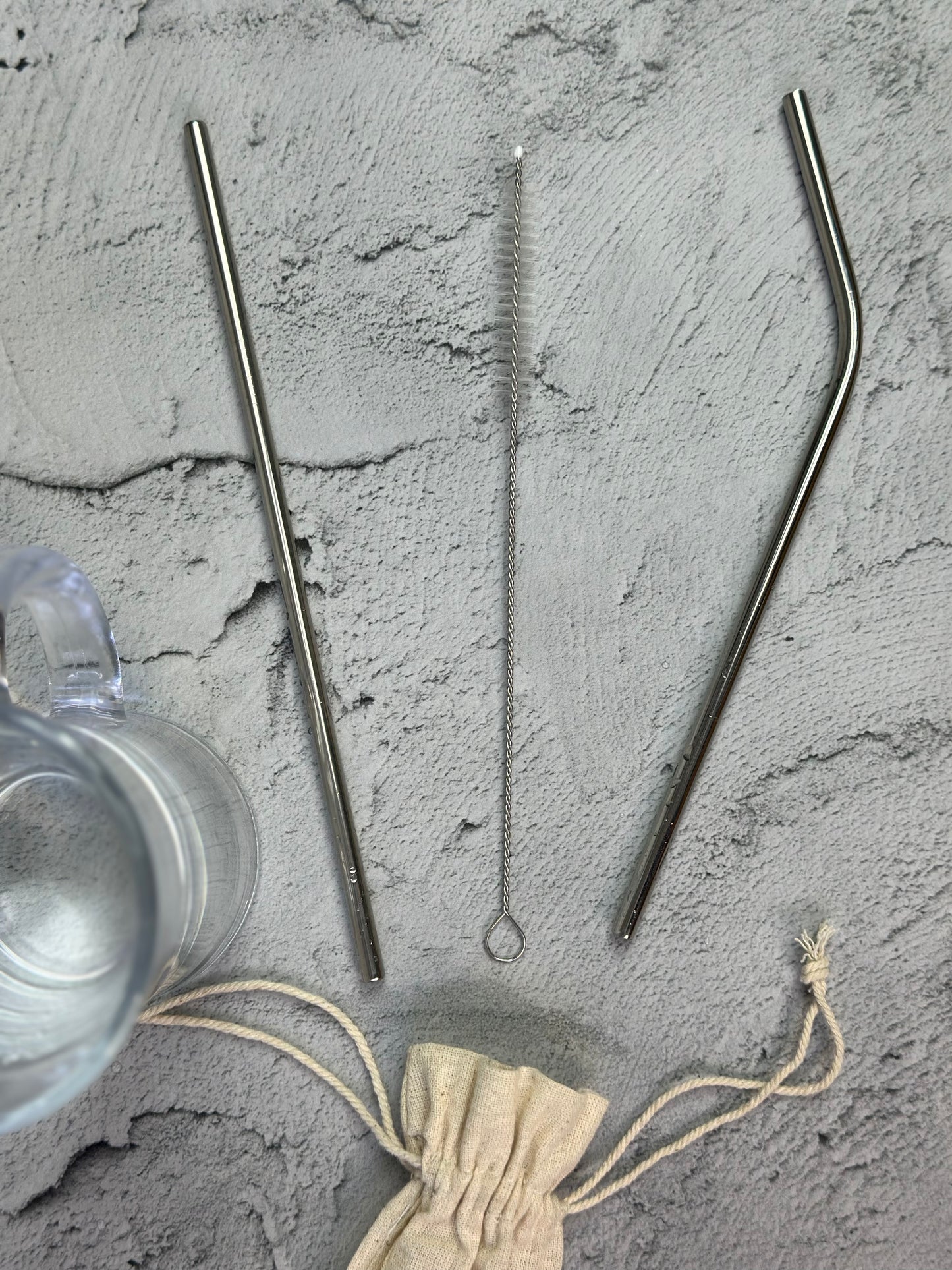 Stainless steel straw set with straw (SS 304)