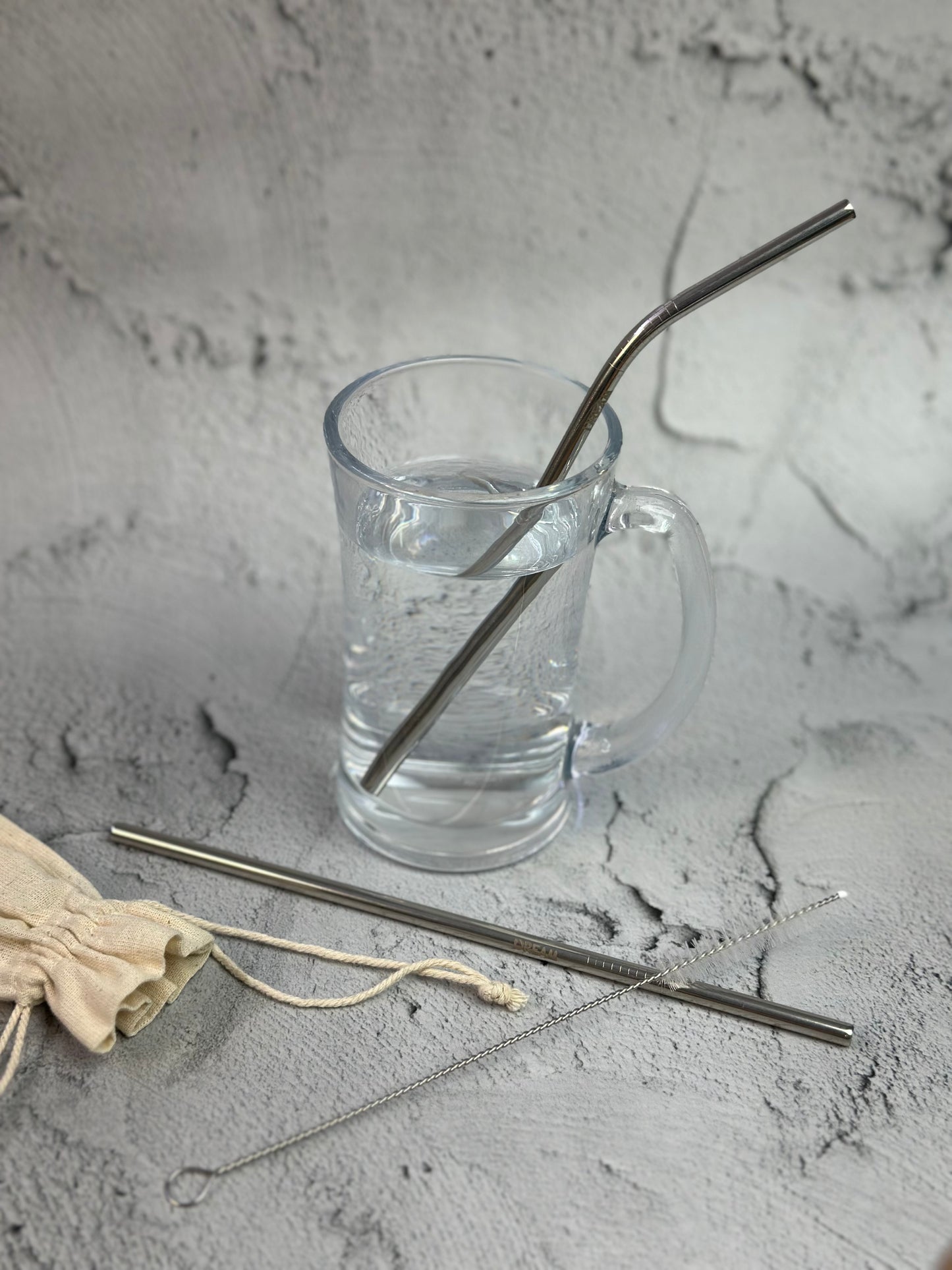 Stainless steel straw set with straw  (SS 304)