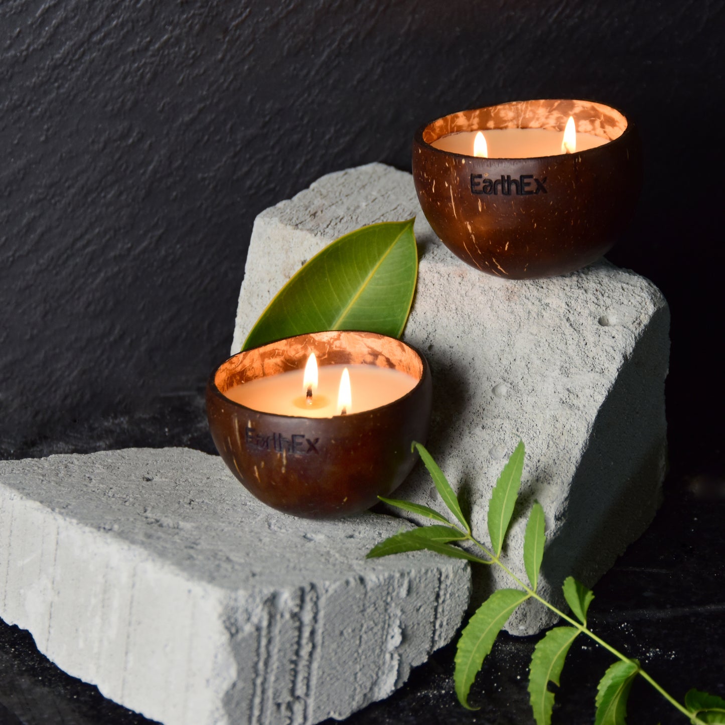 Lemongrass Soy Wax Coconut Shell Sustainable Candle