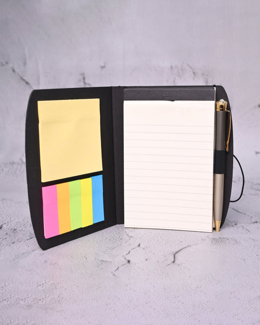 Black Highlighter Flap Notepad