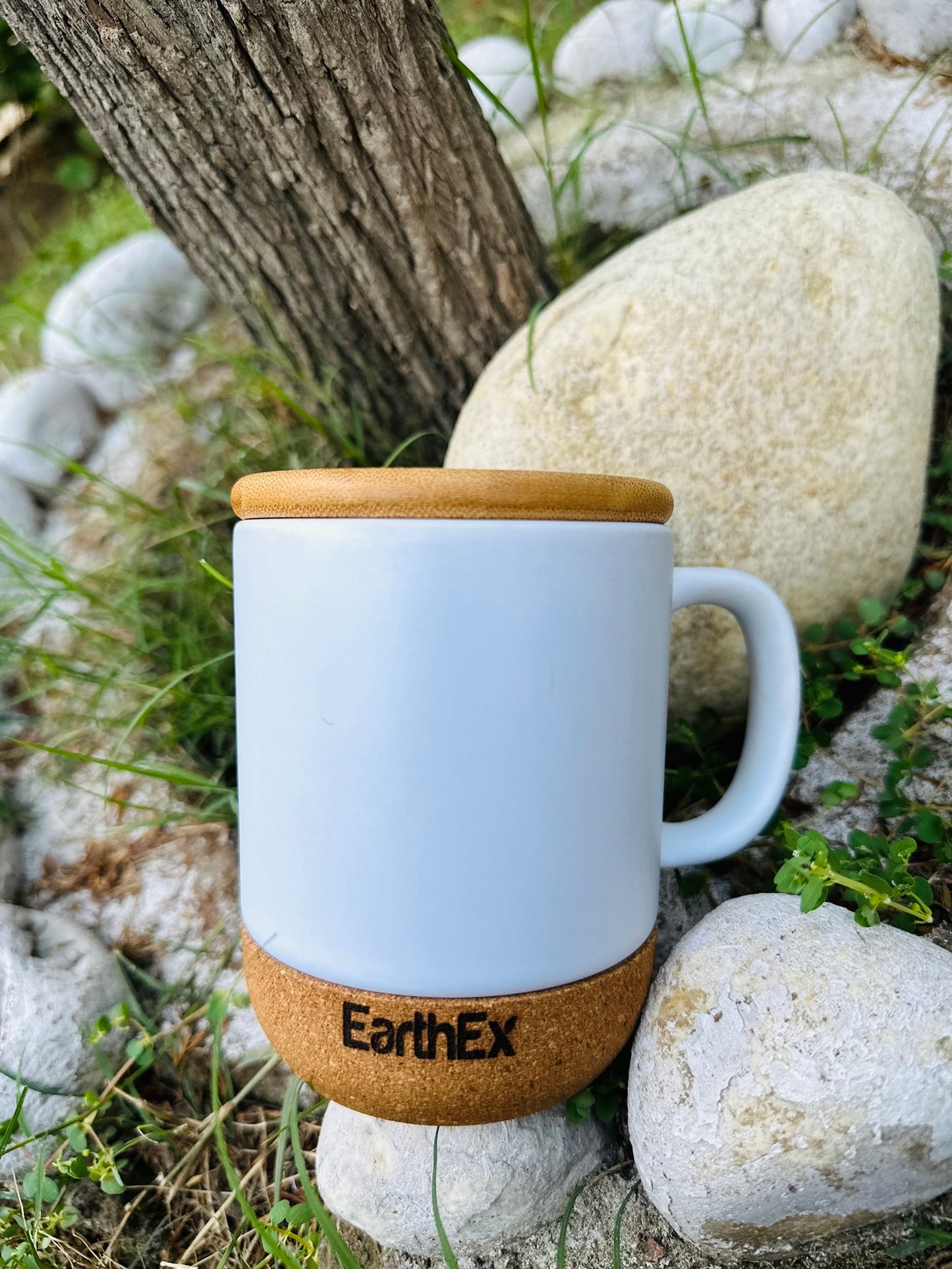 Sustainable Cork Base Bamboo Lid Mug