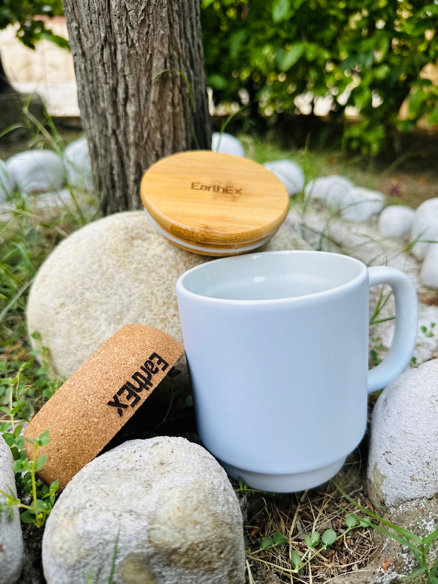 Sustainable Cork Base Bamboo Lid Mug