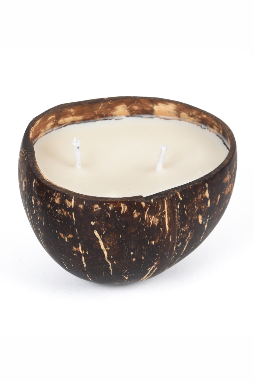 Lemongrass Soy Wax Coconut Shell Sustainable Candle